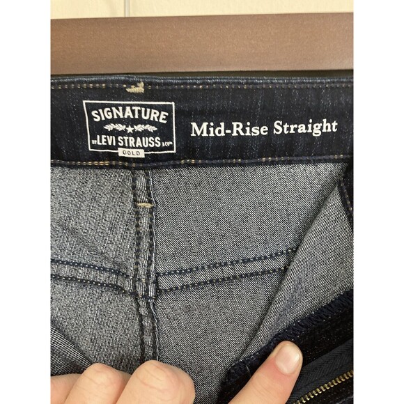 Levi Strauss Women Jeans 28S Mid Rise Straight Simple Stretch premium signature - Picture 5 of 11